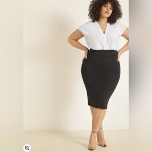 Eloquii Neoprene Pencil Skirt